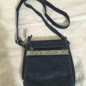 Joe Boxer denim Crossbody purse